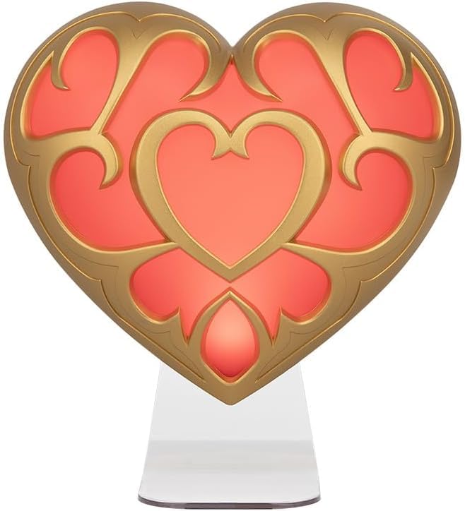 Paladone The Legend of Zelda Heart Container Light - Officially Licensed Nintendo Lamp for Game Room, 2 Light Modes, Mood Lighti