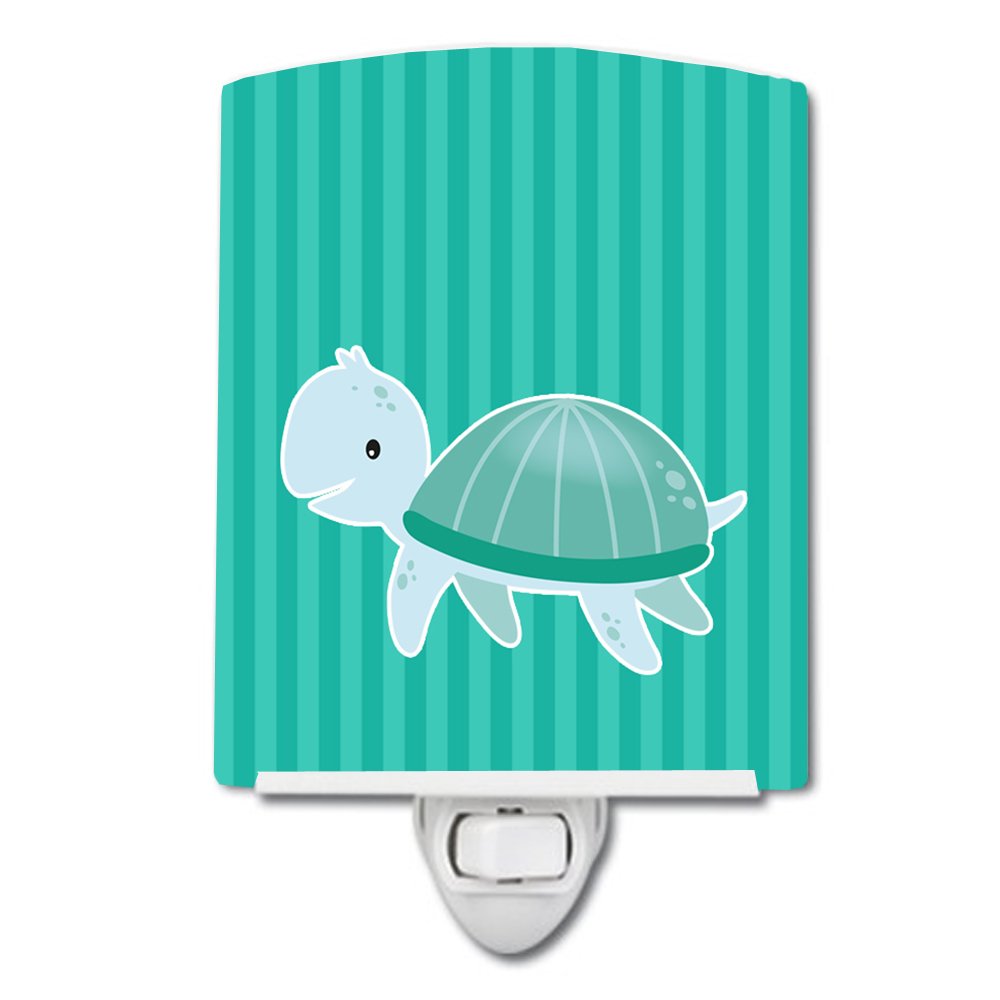 Carolines Treasures BB7117CNL Sea Turtle Ceramic Night Light Compact, ULCertified, Ideal for Bedroom, Bathroom, Nursery, Hallw