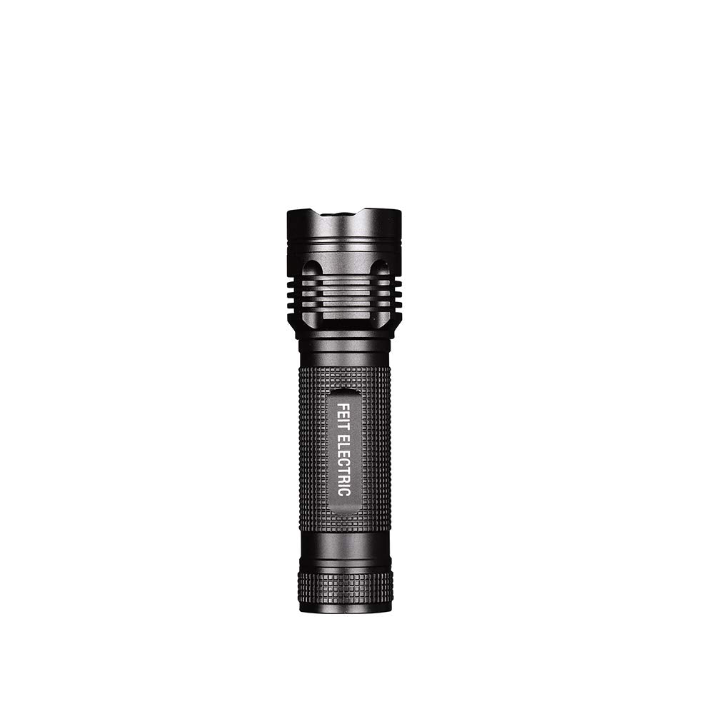 Feit Electric LED Tactical Flashlight - 170-500 Lumen - Aluminum Alloy - 4.6in L x 1.3in D - Black - Model FL500