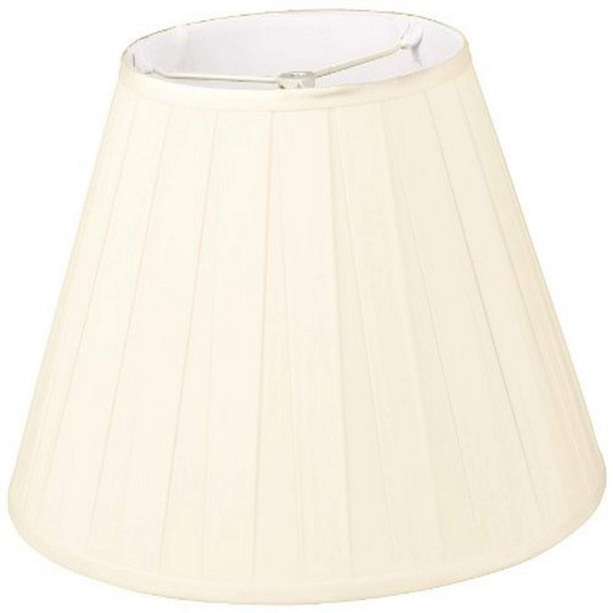Royal Designs, Inc DDS-87-18EG 10 x 18 x 12 Wide Pleat Empire Designer Lamp Shade, Eggshell
