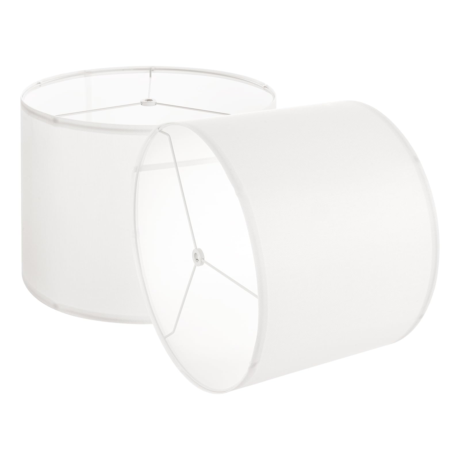 VEVOR Drum Lamp Shade Set, 13inx13inx10in, Off-White, Medium Linen Replacement for Table/Floor/Pendant Lamps, Model mibaixima 330*250H