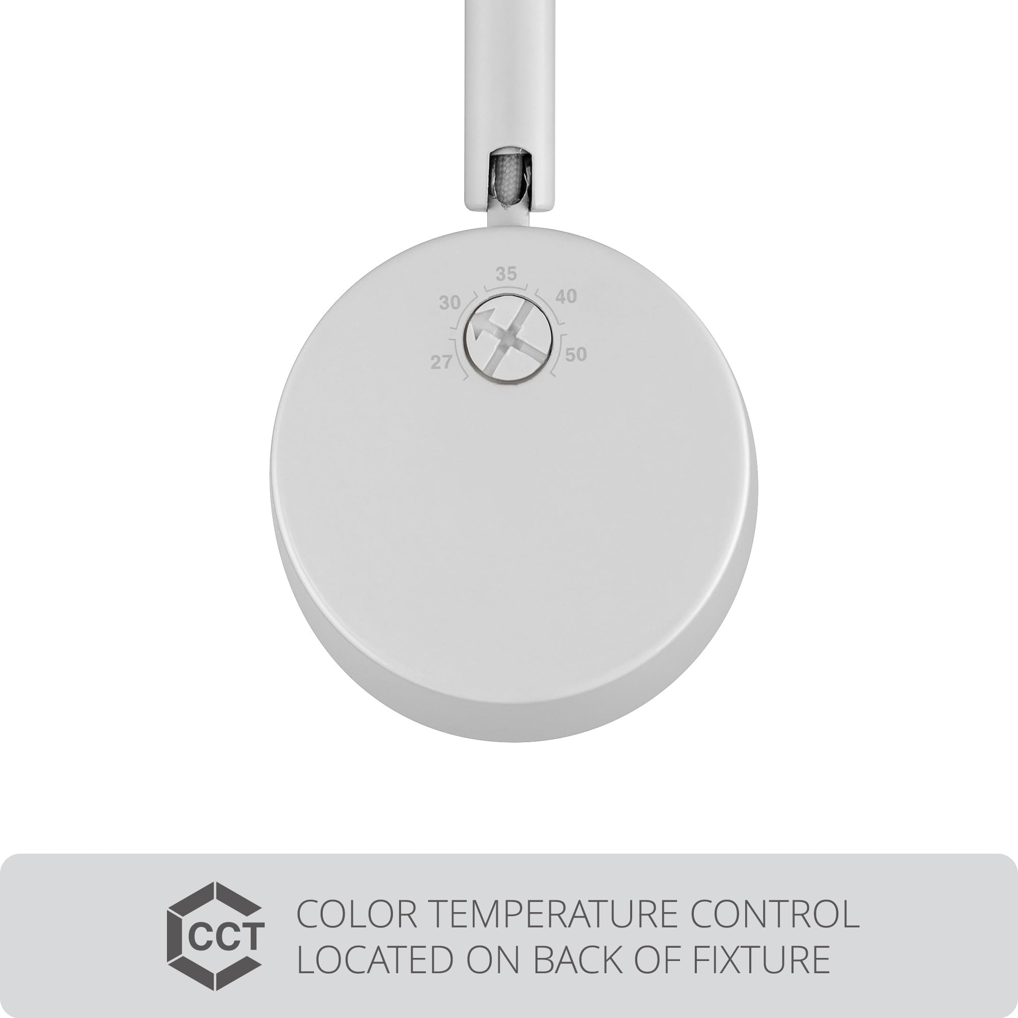 Charge 8010 LED 27W 3 Light Track Kit with Floating Canopy Feed and 4Ft Track with End Caps 5-CCT Selectable Heads Fully Dimmabl