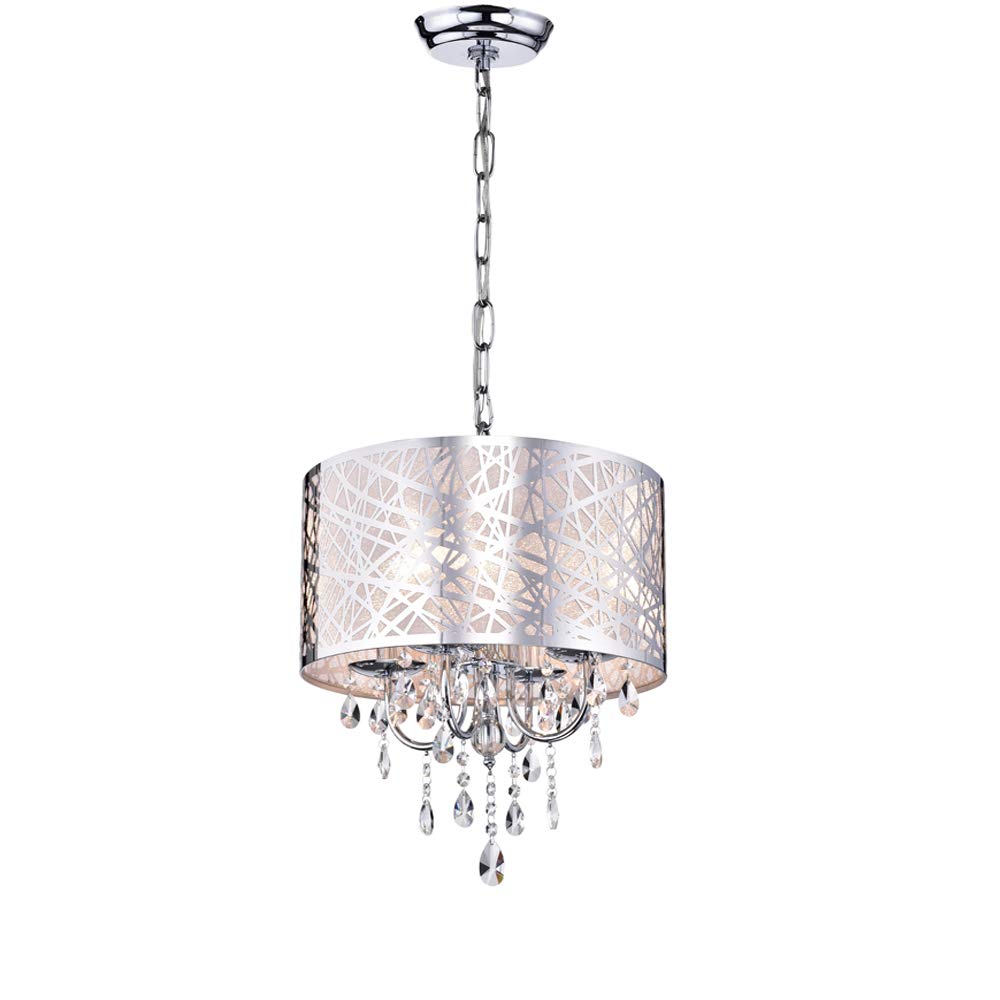 Abstract 4-light Crystal Chandelier