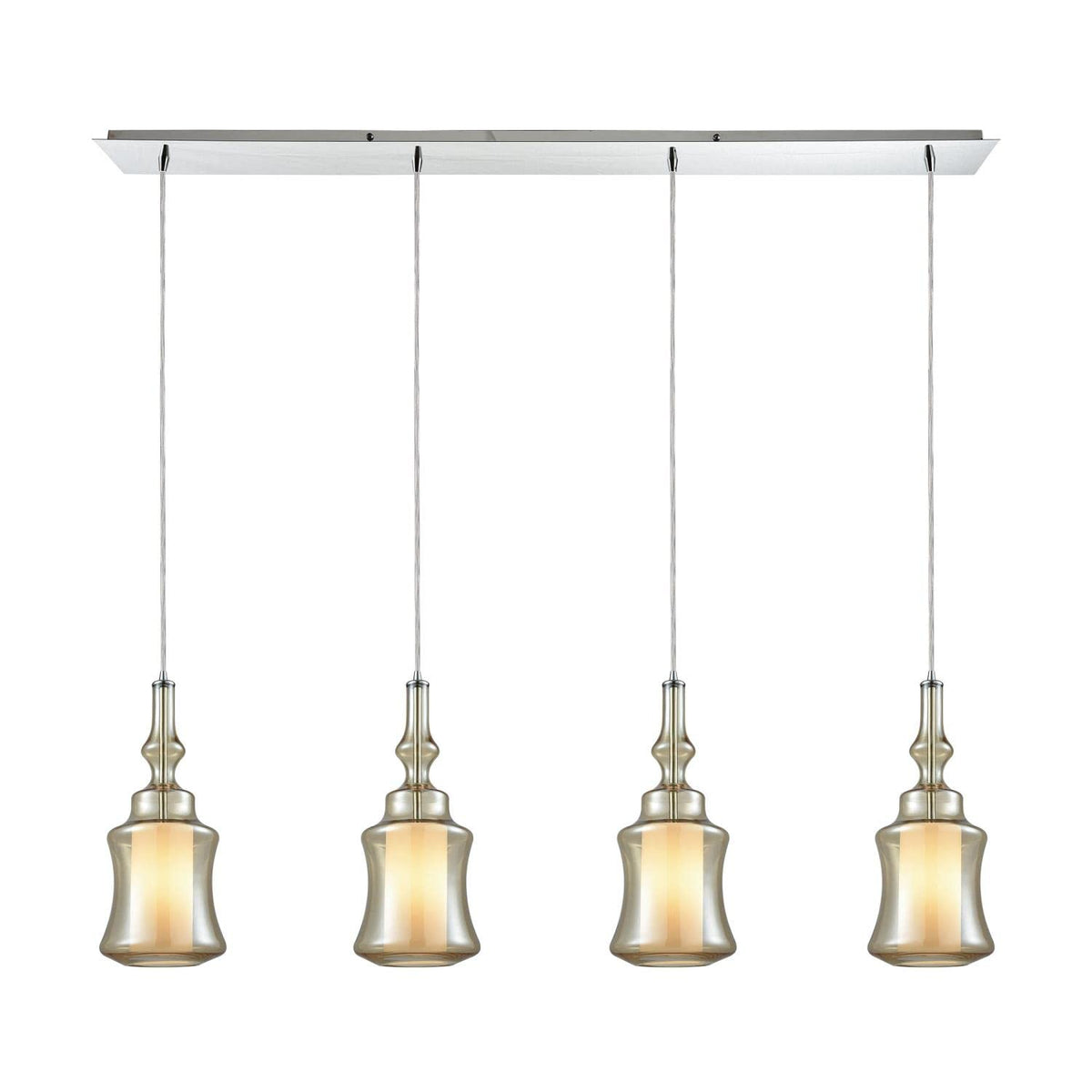 Elk Lighting 56502/4Lp Pendant Light, Polished Chrome