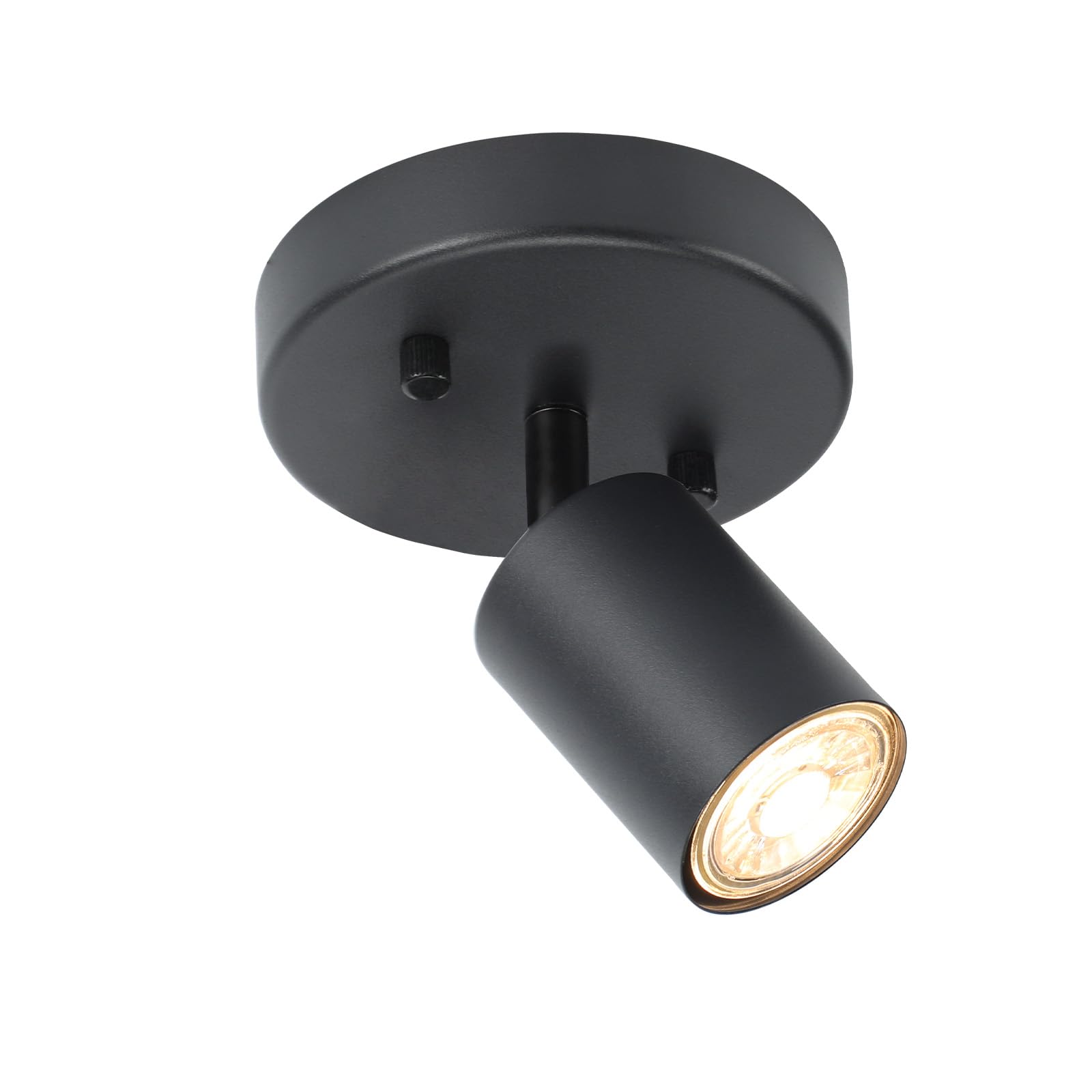 BoostArea LED Track Lighting Kit, Adjustable Flush Mount Sconce, GU10 Bulb Not Included, Model C0101, 1 Light, Metal