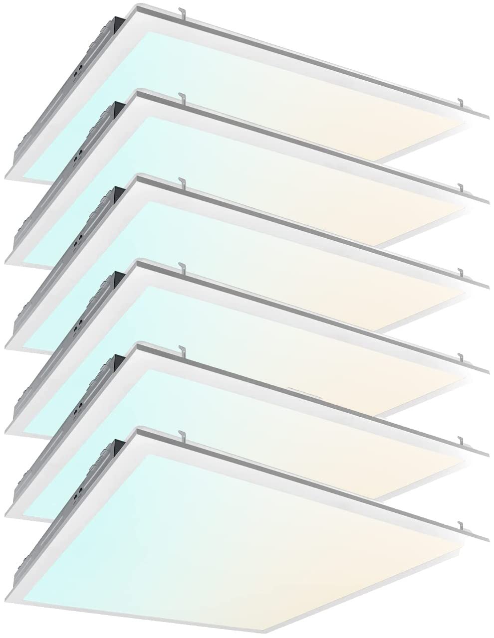 2X2 Ft Led Light Flat Panel, 20/30/40W, Color Temperature Selectable 3K | 4K | 5K, Dimmable Recessed Drop Ceiling Lights, 2500/3