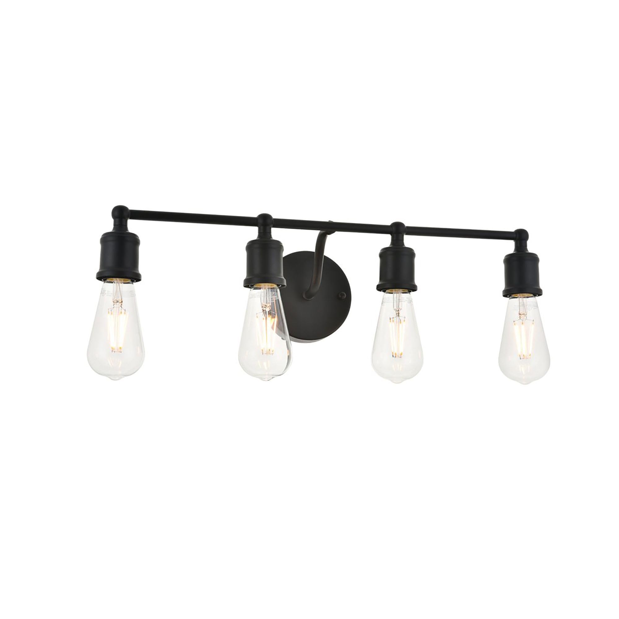 Elegant Lighting Living District Indoor Modern Home Decorative Bright Ceiling Serif 4 Light Black Wall Sconce
