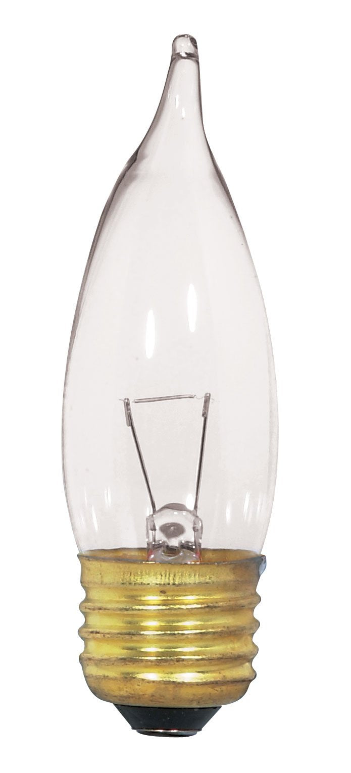 Satco S3869 Medium Bulb In Light Finish, 4.25 Inches, Unknown, Clear