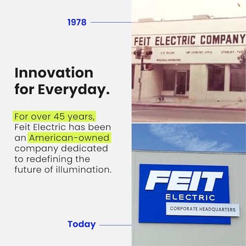 Feit Electric A19 Led Light Bulbs, 60W Equivalent, Non-Dimmable, 800 Lumens, 4 Pack, 2700K Soft White, E26 Base,