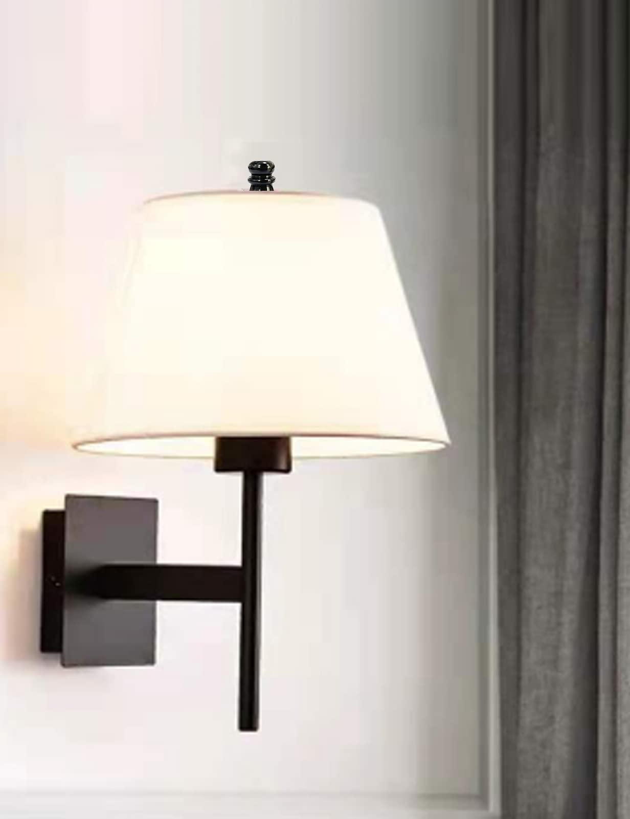 GIGIVOSHA Adjustable Lamp Shade Harps Holder Kit - 10 Inch - Black - E26 UNO Light Base - 2 Pack for Table and Floor Lamps