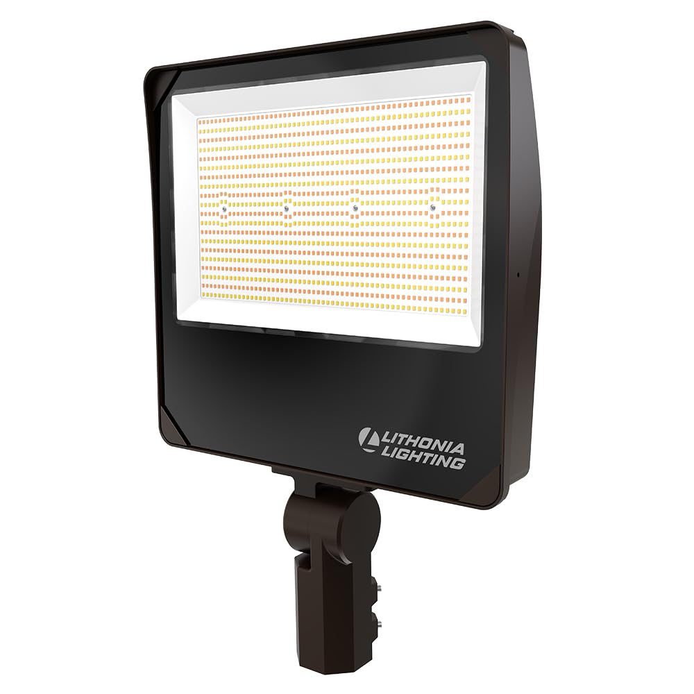 Lithonia Lighting ESXF5 ALO SWW2 UVOLT YS DDB LED Outdoor Floodlight, Adjustable Lumen Output, Switchable White Color Temperatur
