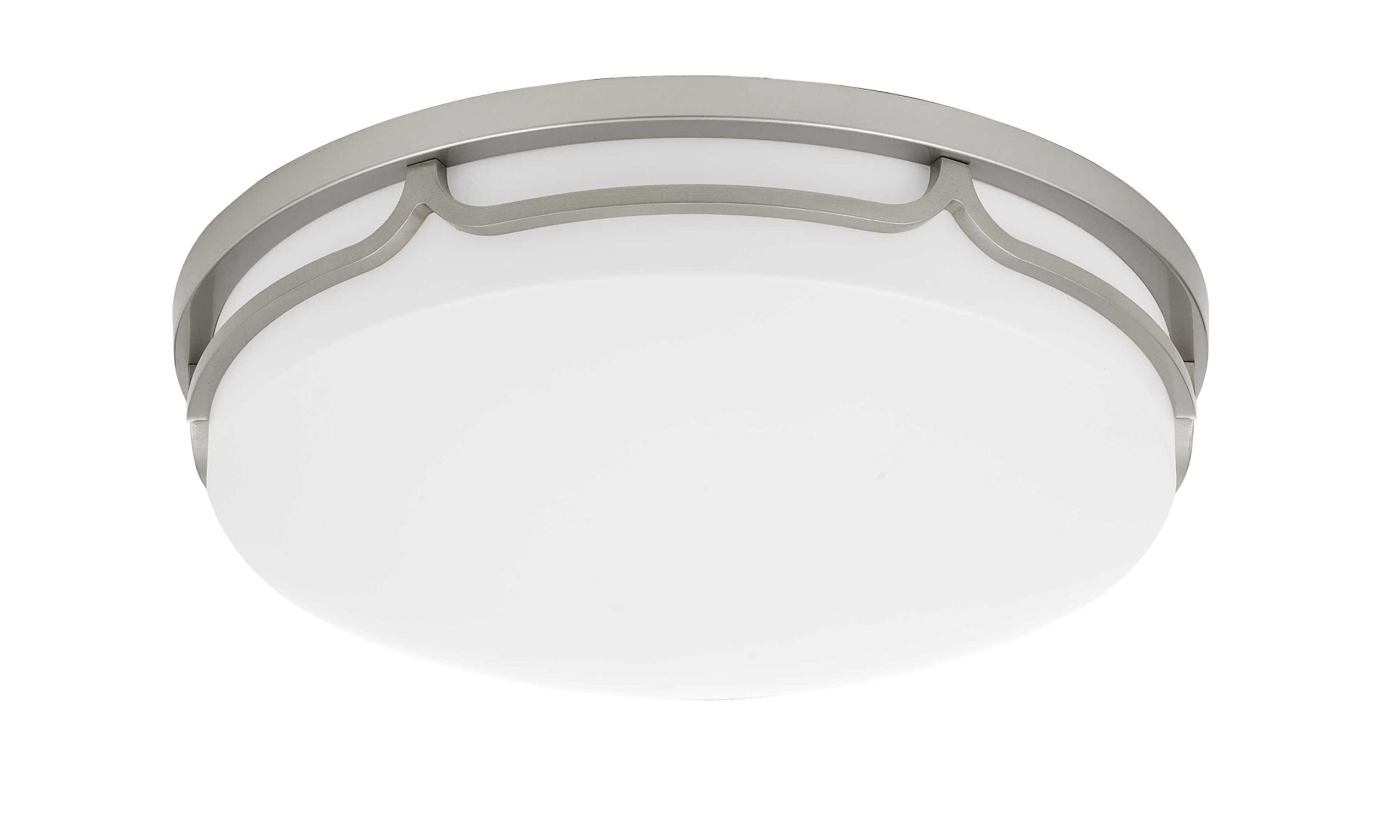 Cal Lighting LA-702 Transitional LED Flush Mount in Pewter, Nickel, Silver Finish, 14.00 inches