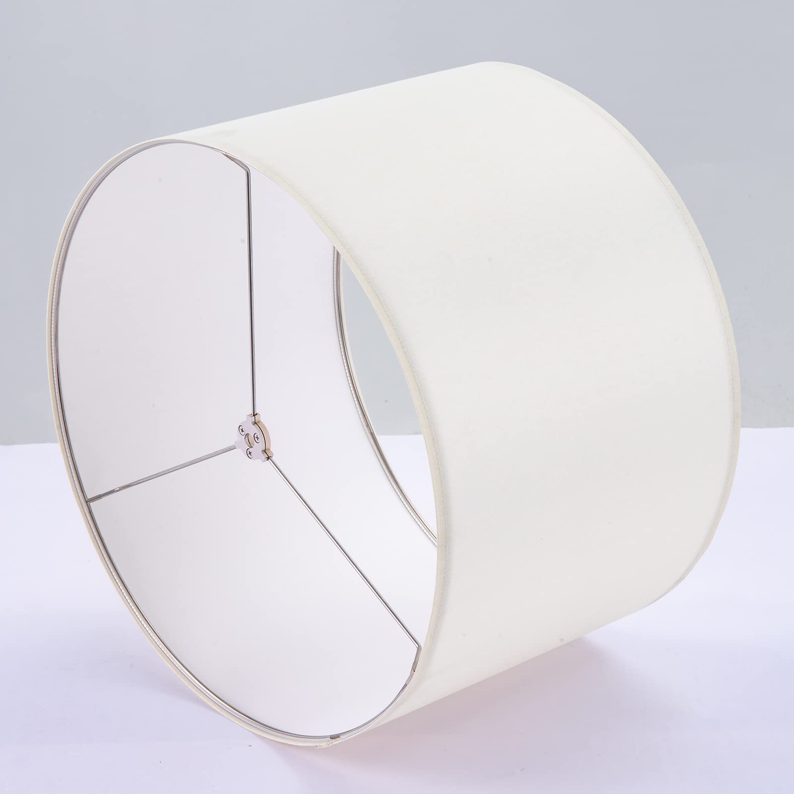 Wellmet 18x18x12 Assembly Required Lampshades for Table Lamp,Bedside Lamp,Floor Lamp,Fabric Drum Lamp Shades Classic Modern Styl