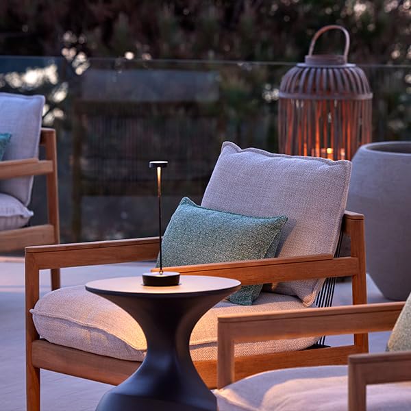 Sikevht 2Pack Black Cordless Led Table Lamps, Rechargeable, Dimmable, Portable For Indoor/Outdoor