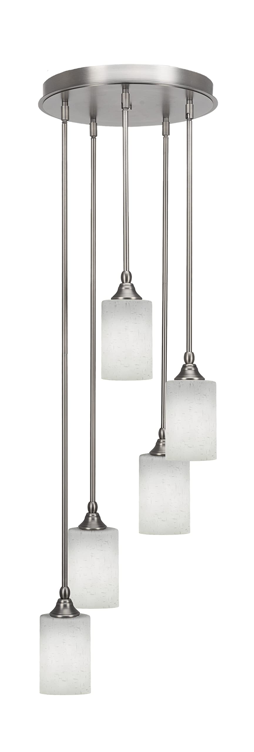 Empire 5 Light Cluster Pendalier in Brushed Nickel Finish (2145-BN-310)