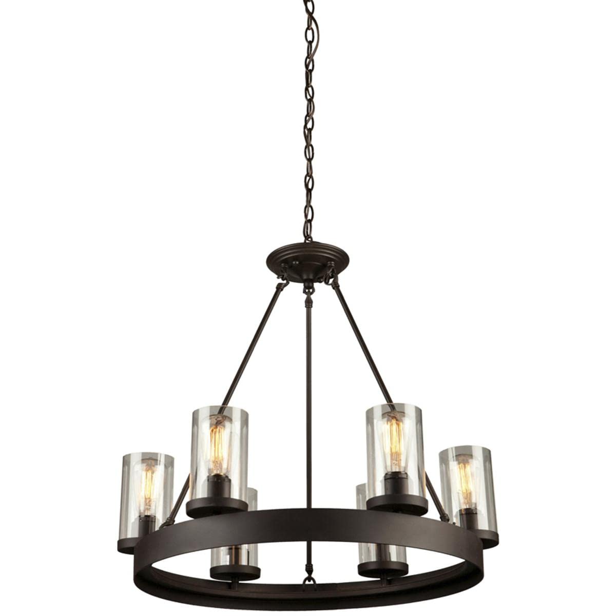Artcraft Lighting Menlo Park 6-Light Chandelier, Dark Chocolate