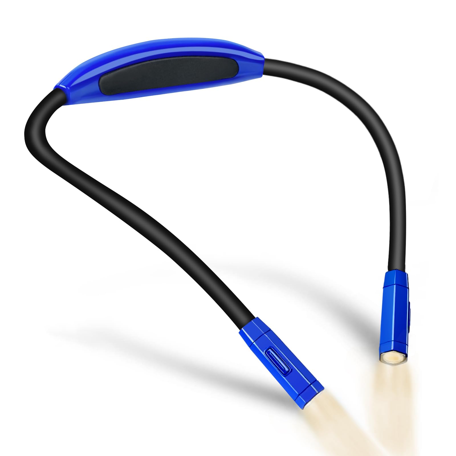 Vekkia Neck Reading Light - Rechargeable, Hands-Free, 9 Brightness Levels, Blue