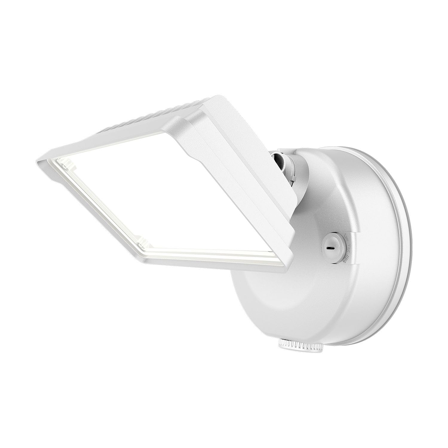 HALO TGS Outdoor Integrated LED Dusk to Dawn-Flood & Security Light Single Square Head White