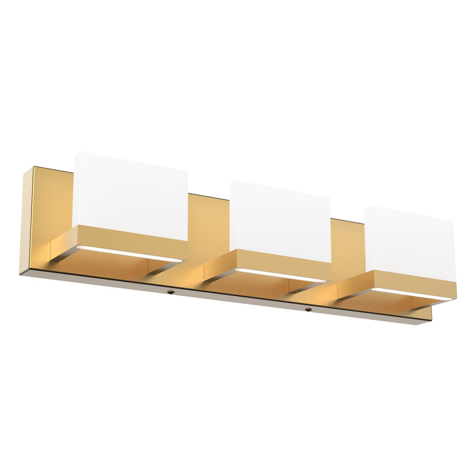 Tipace Gold Bathroom Vanity Light Fixtures Modern Led 3 Lights Vanity Light For Bathroom Up And Down Wall Light Fixtures 6000K