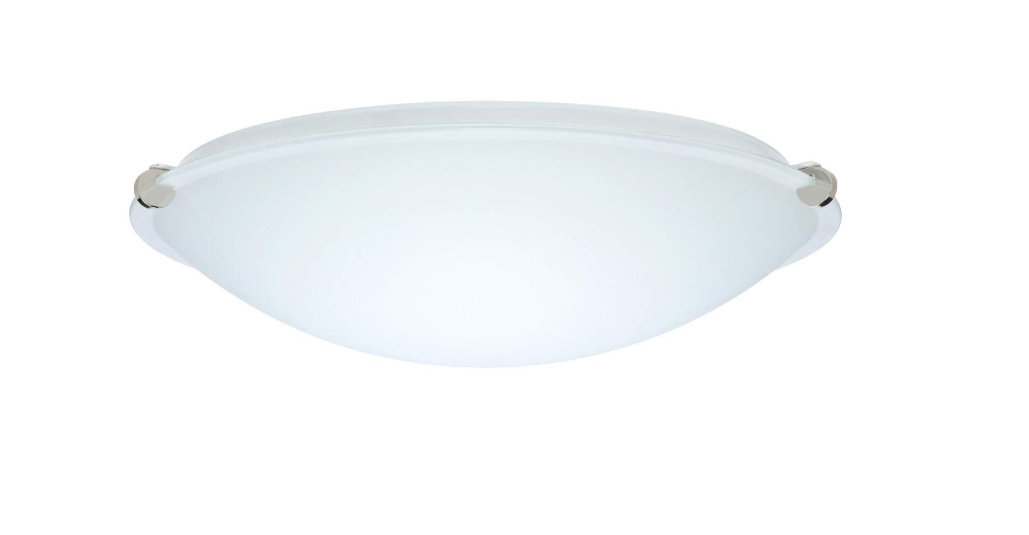 Besa 968207-PN Contemporary Modern One Light Ceiling Mount from Trio Collection in Polished Nickel Finish, 11.75 inches