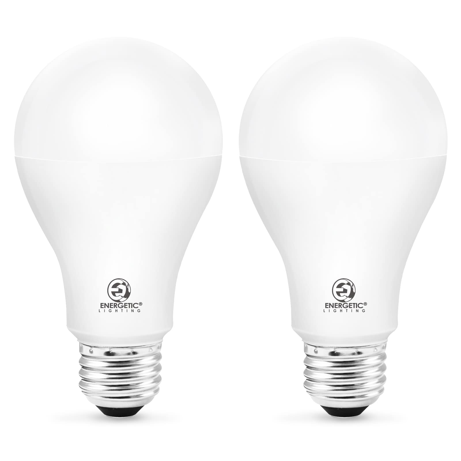 Energetic A21 LED Bulbs 150W Equivalent Soft White 2700K 2600 Lumens E26 Base Non-Dimmable 2 Pack