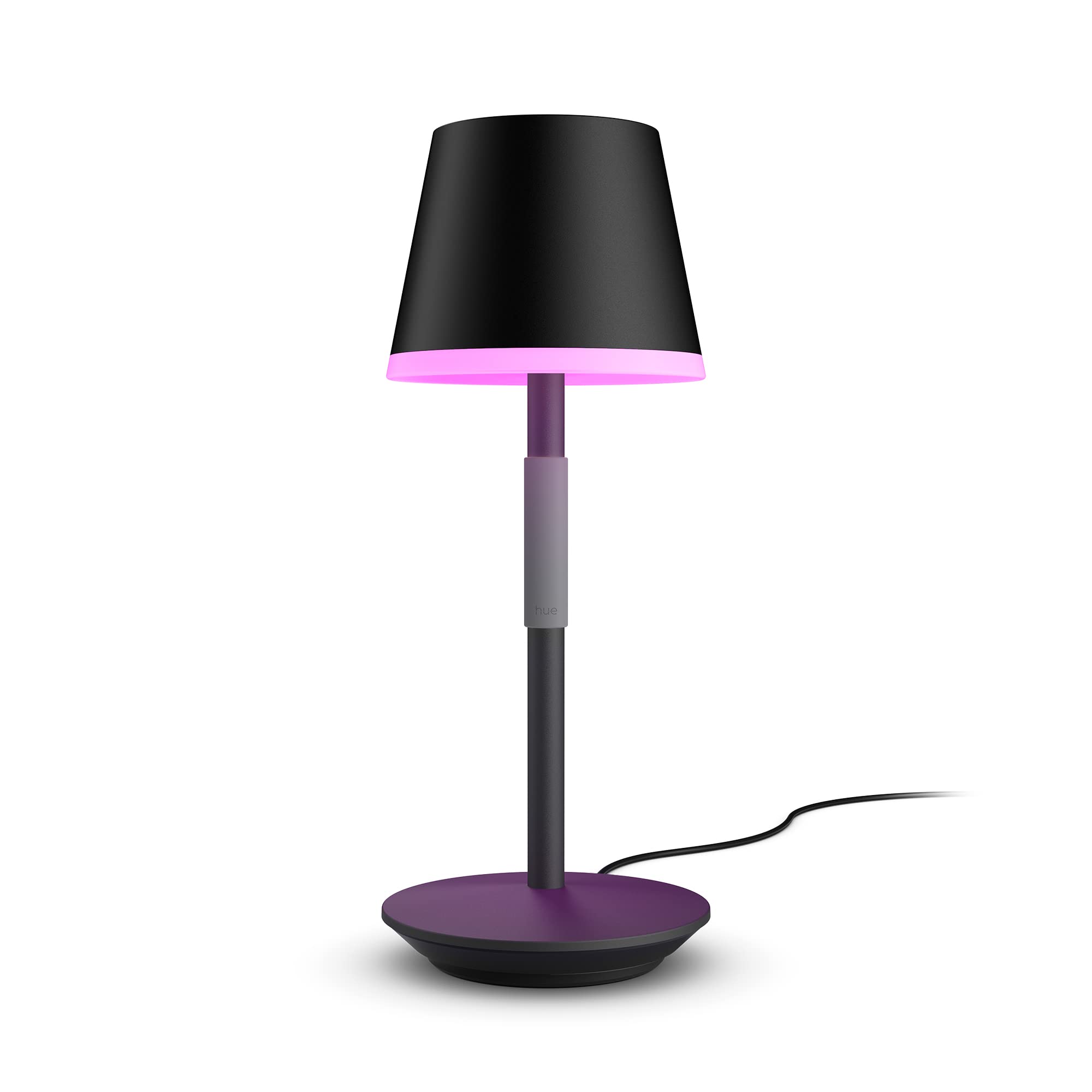 Philips Hue Go Smart Portable Table Lamp - Black - White and Color Ambiance LED - 2 Pack - Indoor/Outdoor Use - Model R576454-2