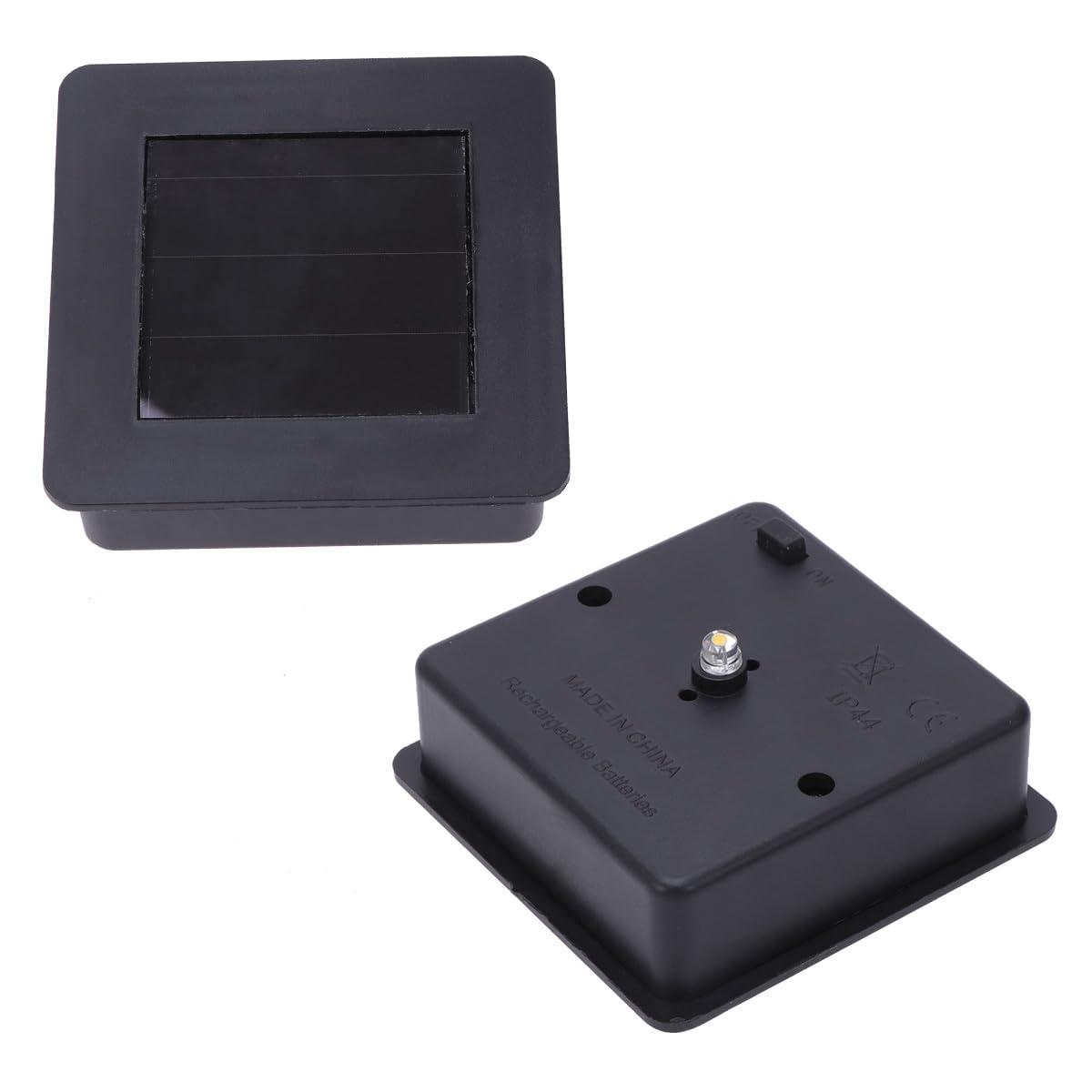 ARTIBETTER Solar Led Plastic Light Cover Replacement for Outdoor Garden Lights Square Lamp Shade for Single Solar Light Accessor