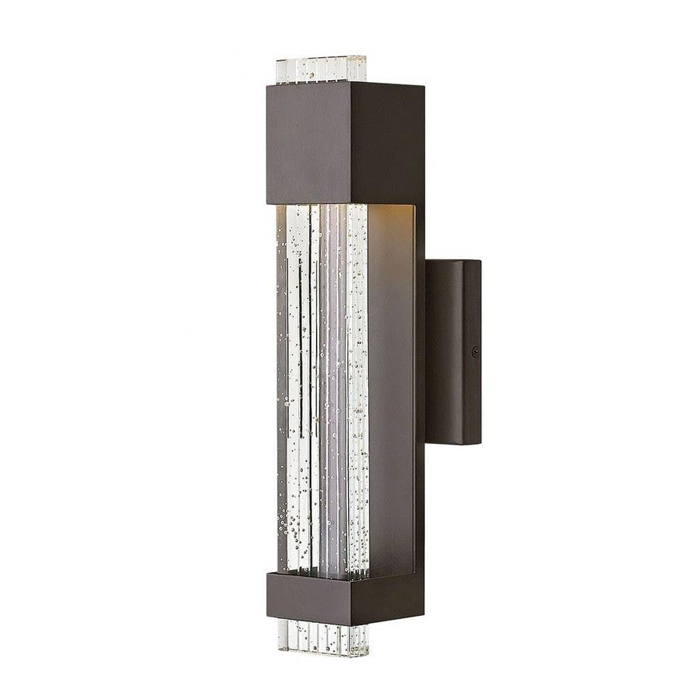 Hinkley One Light Outdoor Wall Mount - Integrated LED, Small, Bronze, Model 2830BZ, Aluminum