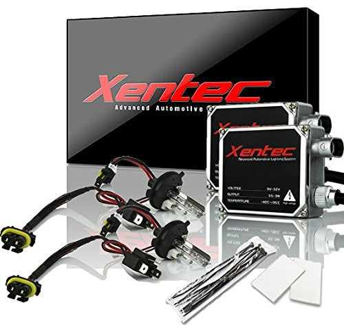 Xentec 55W Ballasts Bundle with 2 Xenon Bulbs H4 (hb2/9003) Hi/Lo Halogen 10000K Alloy