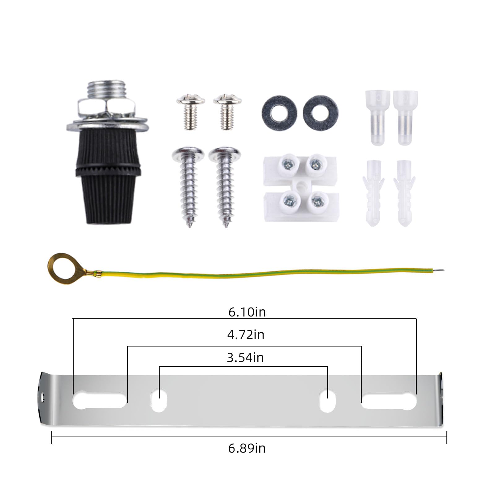 Arturesthome Black 18Cm Modern Rewind Ceiling Canopy Kit For Pendant Lights & Chandeliers