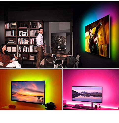 Lcutml 50FT Smart LED Strip Lights, Multicolor, App & Remote Control, Sync to Music, Model ERS-F30RGBB12-IP300