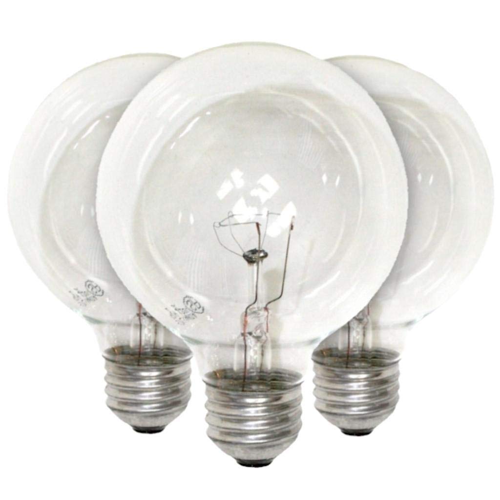 Sylvania 40W Blue Globe Light Bulbs, 3 Count Pack, Aluminum Material
