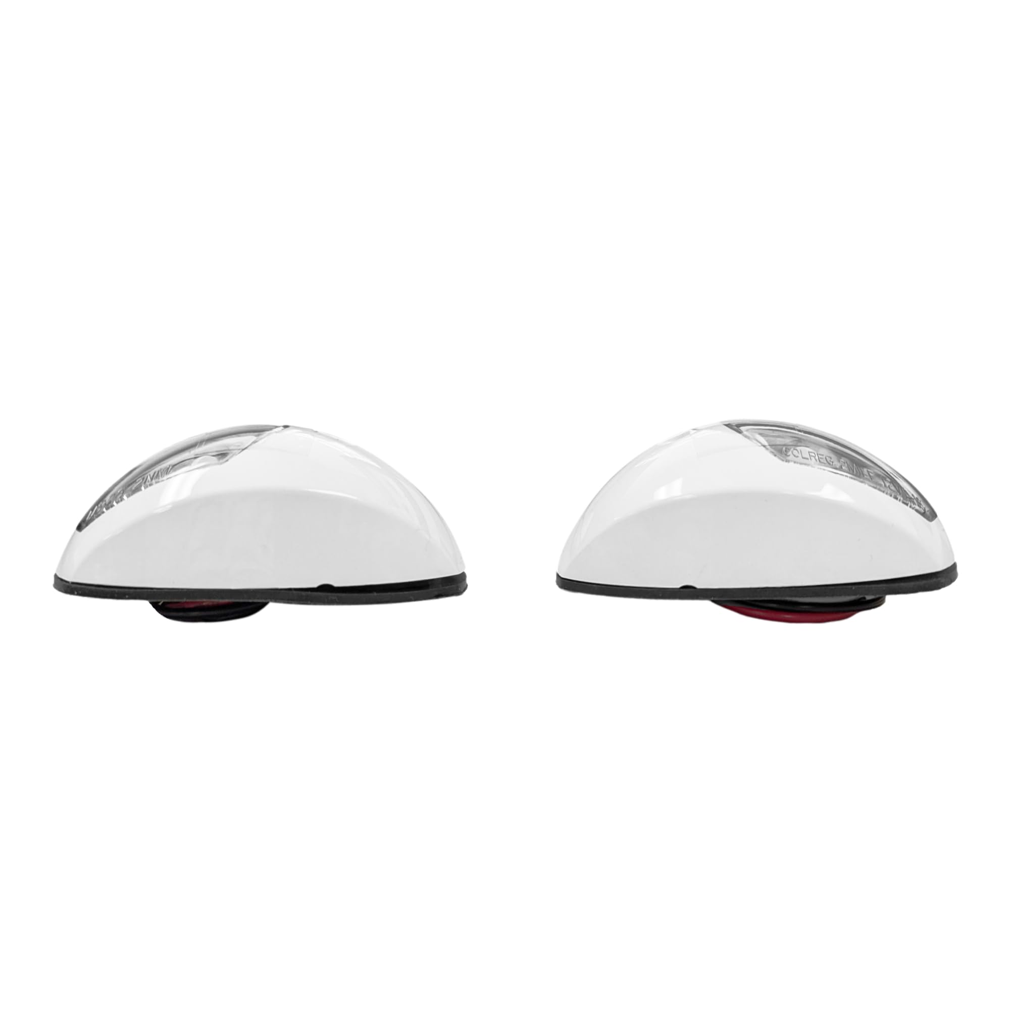 Pactrade Marine Boat Navigation Lights Red And Green Led Side Lights (Vertical Mount) - 2 Nm White Housing | Green Starboard Red Port Navigation Lights For Boats Led