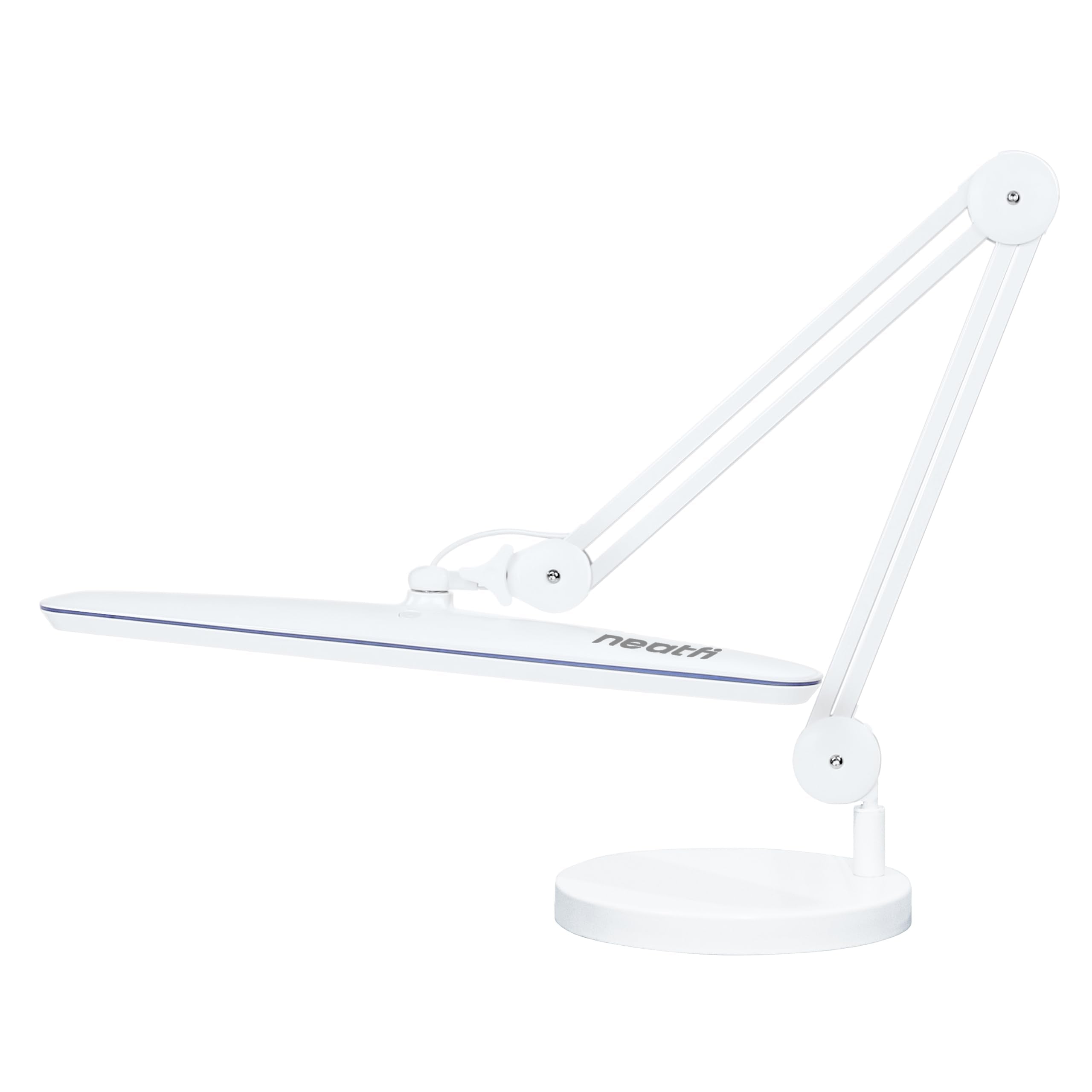 Neatfi LED Task Lamp 2200 Lumens 24W 23 Inch Ultra Wide Dimmable Eye-Caring Light White Model 9503LED-TS1-AH