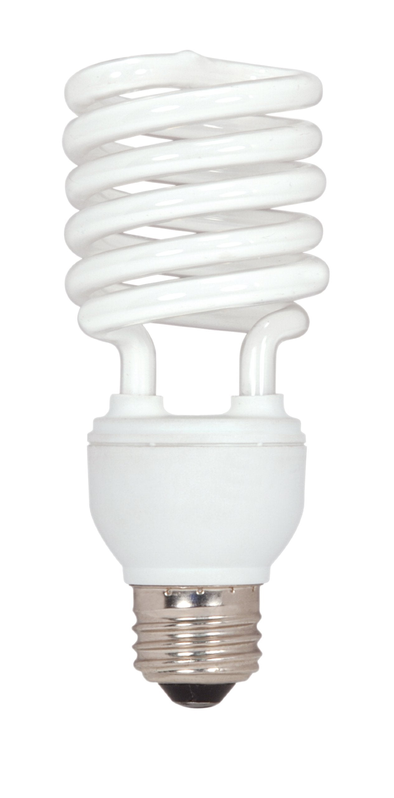 Satco S7233 26W T2 Mini Spiral LED Bulb, 5000K, 120V, Medium Base, Equivalent to 100W Incandescent for Enclosed Fixtures