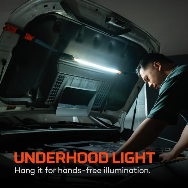 NEBO Bando 1K Automotive Work Light | 1000 Lumens, 6 Light Modes, USB-C Rechargeable, Hands Free Lighting, Power Bank, IPX4 Wate