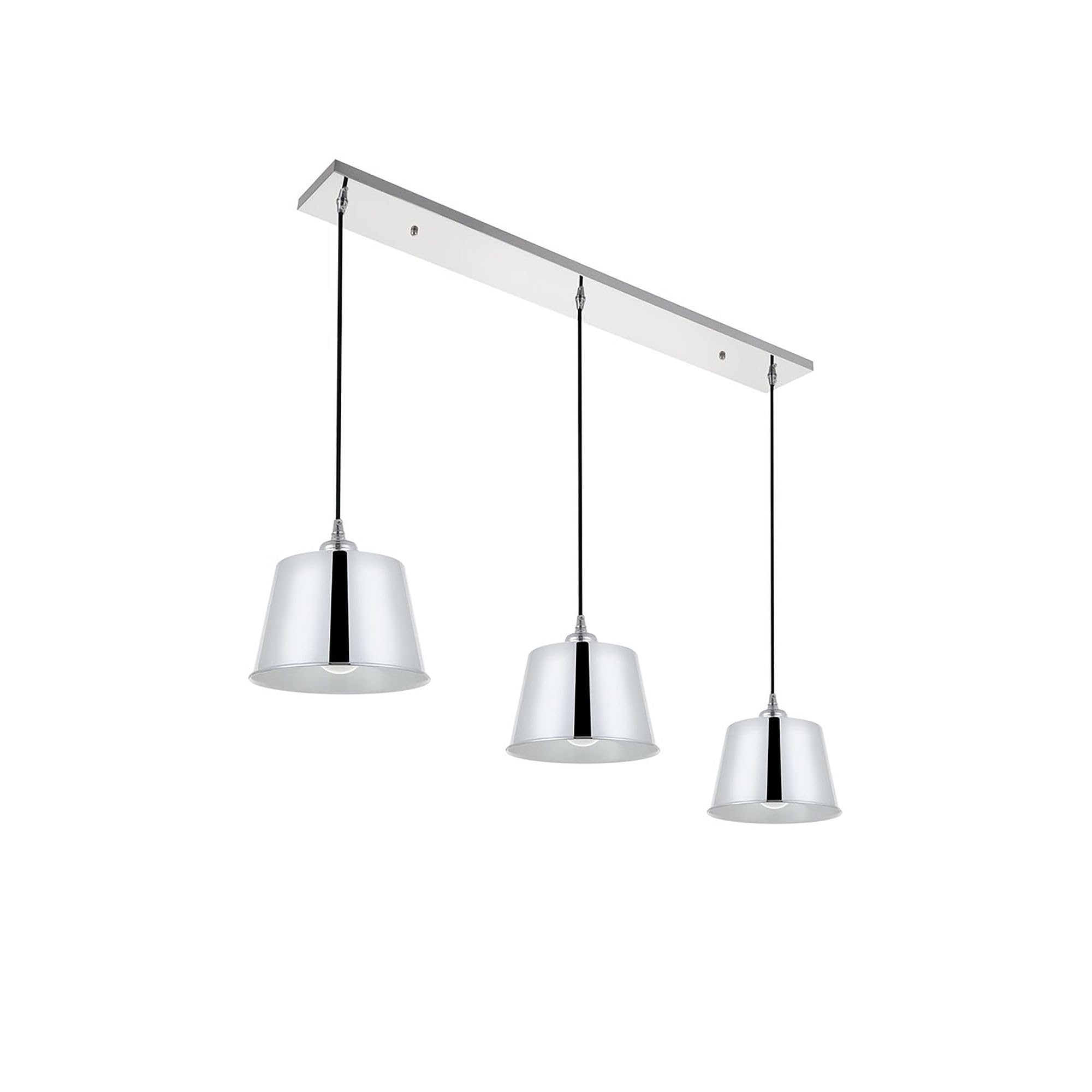 Elegant Lighting Living District Indoor Modern Home Decorative Bright Ceiling NOTA 3 Light Chrome Pendant