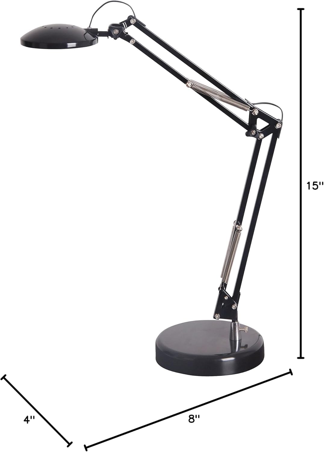 Tensor Portable LED Architect Desk Lamp with Clamp, 8"x4"x15", Model 10C-005, Color 15