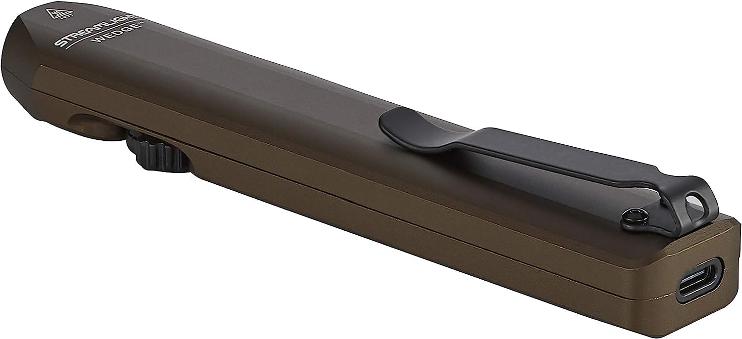 Streamlight Wedge Flashlight 300 Lumens Aluminum Coyote Model 88811 with USB-C Cable & Lanyard