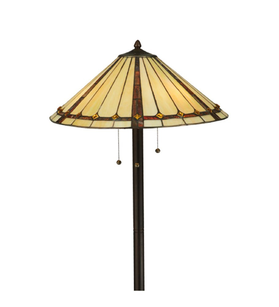 Meyda Tiffany Lighting 61in H Metal Mahogany Bronze Finish Model 130742