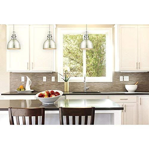 Westinghouse Lighting 6345500 Madras One-Light Indoor Mini Pendant, Hammered Brushed Nickel Finish