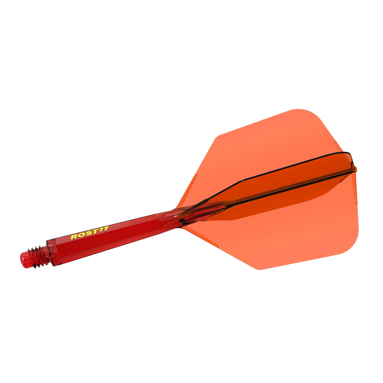 CUESOUL Dart Shaft and Flight Set, Big Wing Shape, M-28mm, Red with Yellow Logo