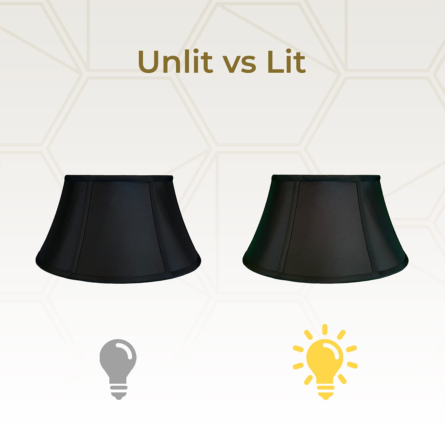 Royal Designs, Inc. Shallow Drum Bell Billiotte Wall Lamp Shade, Bs-711-19Blk, Black, 13 X 19 X 11.26