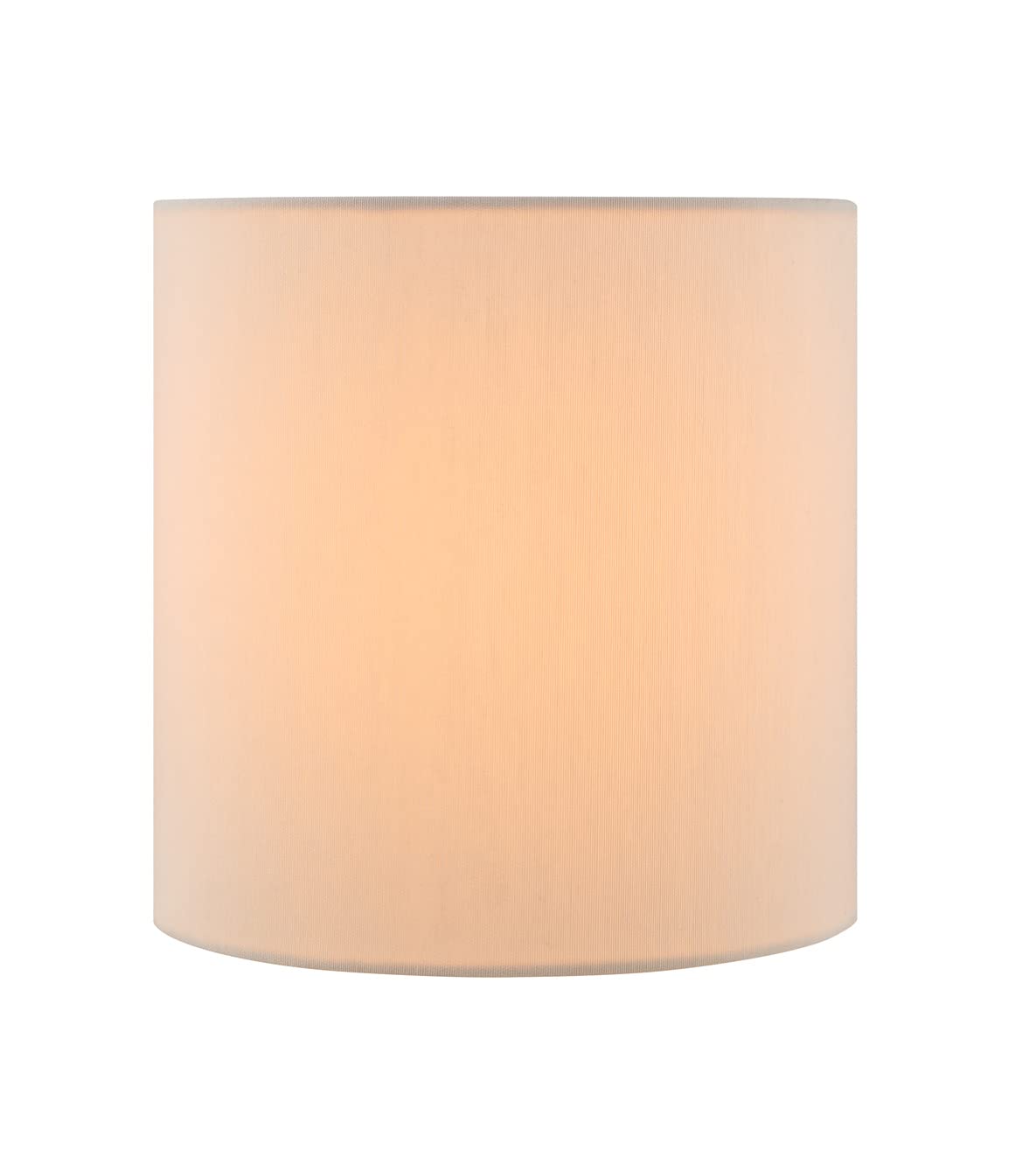 Aspen Creative Drum Lamp Shade, Off White Linen, 8in x 8in x 8in, Model 31244