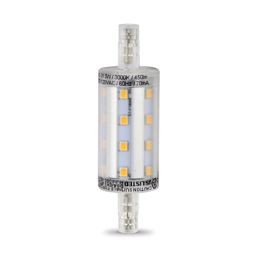 Feit Electric LED R7S Bulbs, 40W, 450LM, Pack of 6, Model BPJ78/LED, Copper Material