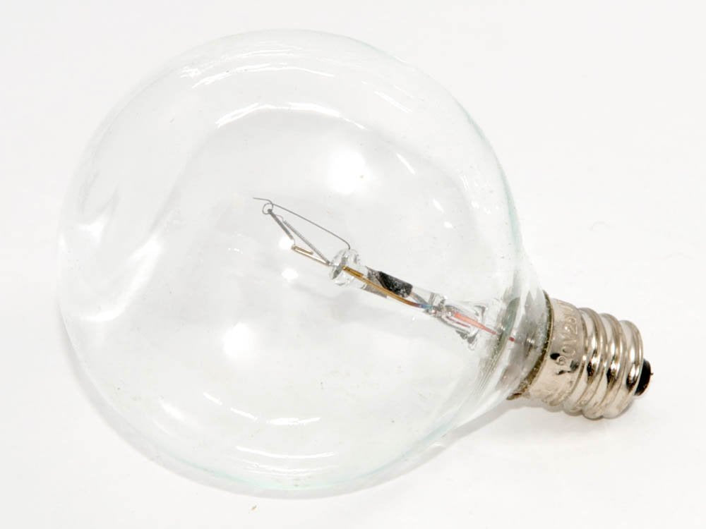 Bulbrite KR25G16CL G16 Globe Chandelier Bulb 25W Candelabra Base Copper Finish