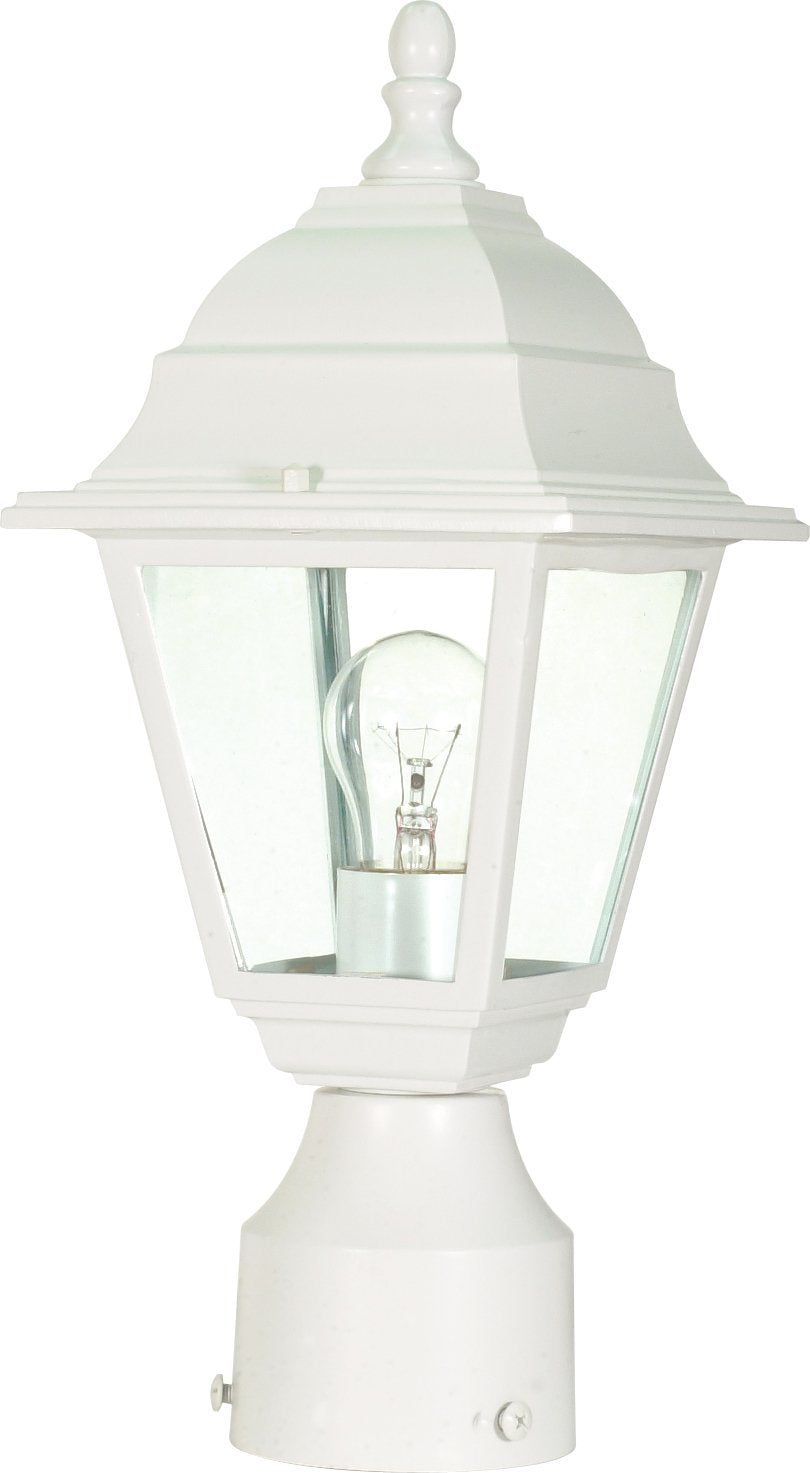 Nuvo 60/546 One Light Post Mount, 14 Inches, White