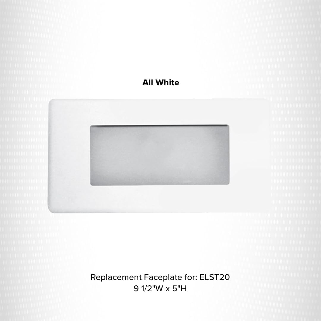 Elco Lighting Open Faceplate For Elst11W Step Lights - Wall Cover Plate & Versatile Light Fixture Cover For Ceiling, Recessed, A