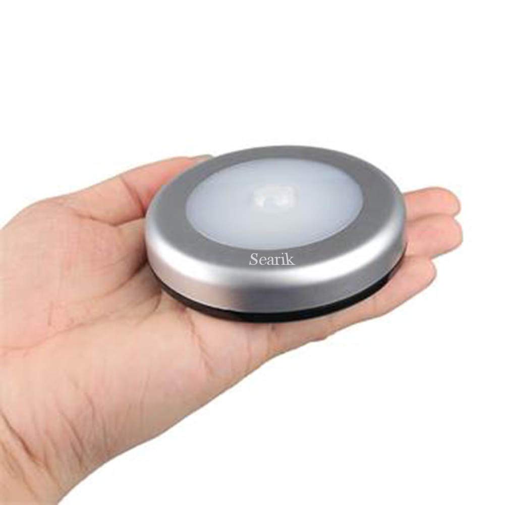 6 Pcs Motion Sensor Night Light Indoor, Cordless Battery Operated Led Night Light Step Lights Wireless Under Cabinet Lighting Sa