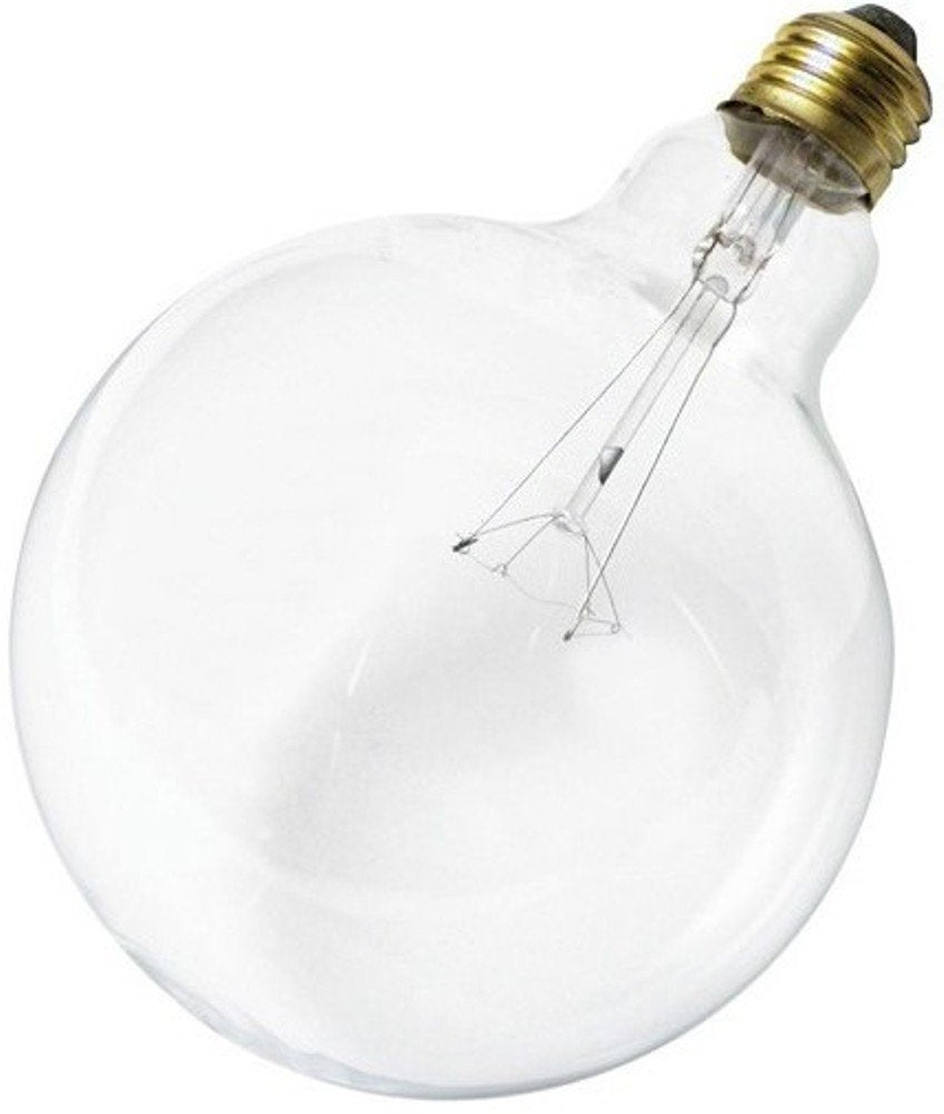 Satco S3013 100W G40 Incandescent Light Bulb, 1150 Lumens, Dimmable, Clear, 2700K, Medium Base, 1 Count
